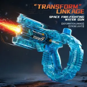 Electric Water Gun with Light Effects, Automatic Continuous Fire, Adult and Kids Splash Toy, Summer Beach Pool Party Sprayer, Lithium Battery Included