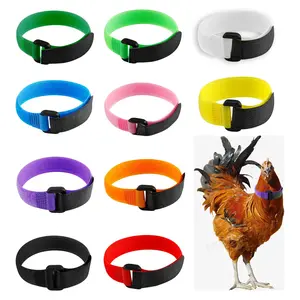 10 Pcs No Crow Rooster Collar for Roosters Cockerel Nylon Rooster Collar to Stop Crowing Prevent Chicken from Screaming or Disturbing Neighbors