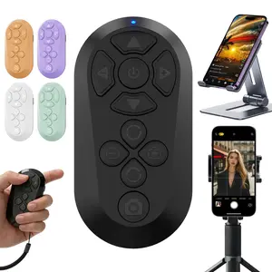 ZOZVO Bluetooth Remote Control Scrolling TikTok Fingertip Wireless Scroll | E-book and Kindle app Page Turn | Camera and Video Remote Control | Adjustable Focus for Photography | Continuous Liking | Unisex Wearable Multi-functional Device