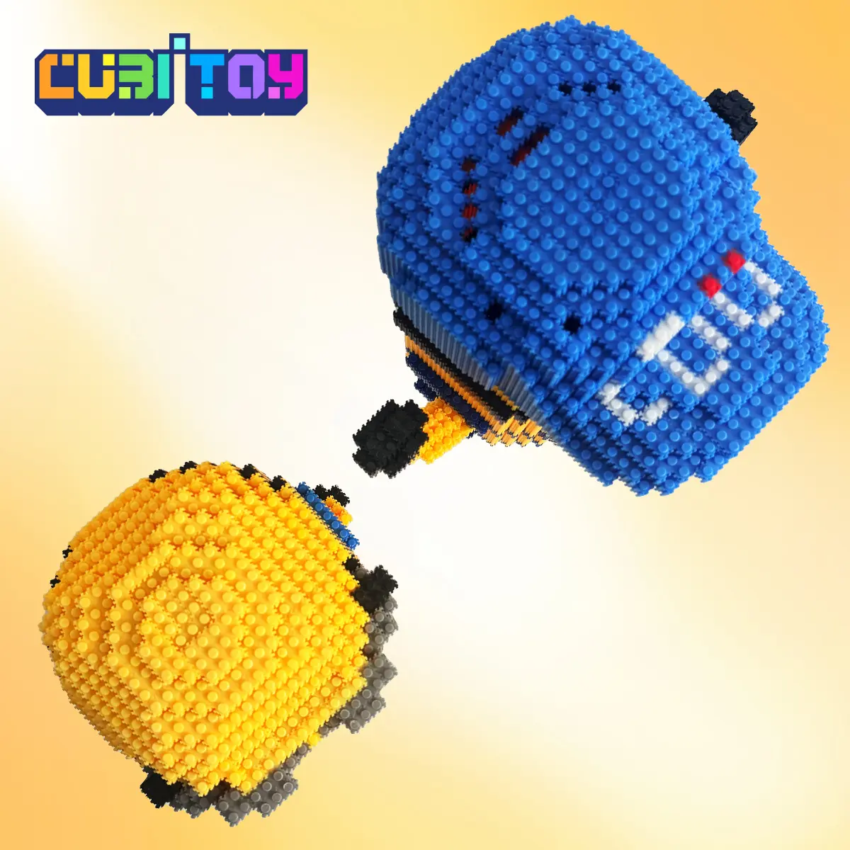 CubiToy Cartoon Series Bob & Stuart (2300 PCS each model) Micro 3D Building Block Model