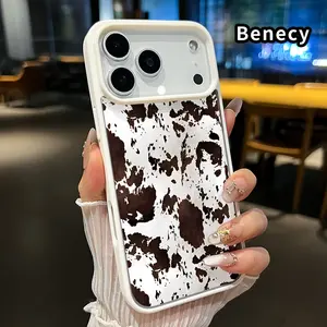 Magnetic Phone case for iPhone 17 16  Pro Max Plus 15 14 13 12 11 Air E Ink - Blot Symphony Pattern Non-Yellowing Shockproof Soft Silicone Transparent Acrylic Cover Supports Wireless Charging