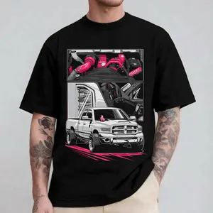Dodge Ram 3rd Gen Diesel Truck T-Shirt, Cummins Pickup Graphic Tee, Turbo Engine Car Guy Shirt, Mechanic Gift