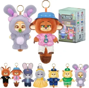MINISO Disney Zootopia New City Tour Series Blind Box. Adorable animal figurine ornaments, surprise collectible toys with random styles, ideal for home decor and birthday gifts.（random 1PC)