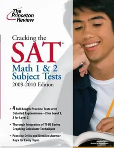USED-Cracking the SAT Math 1 & 2 Subject Tests, 2009-2010 Edition (College Test Preparation) by Princeton Review (Paperback)