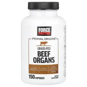 Force Factor Primal Origins™, Grass-Fed Beef Organs, 150 Capsules