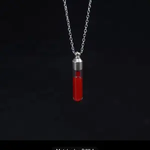 Blood vial necklace/ bound lovers
