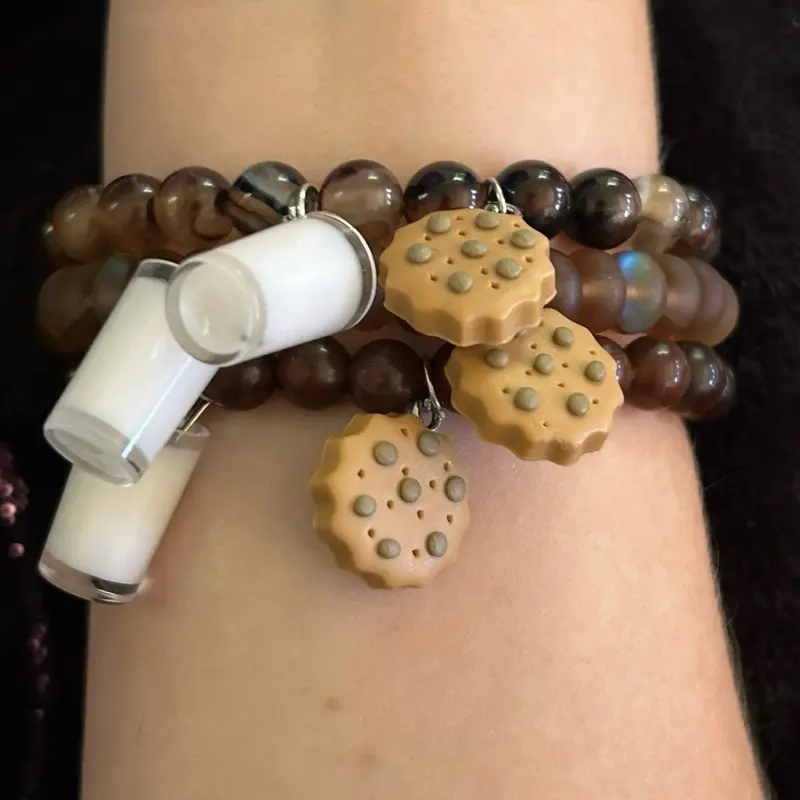 Milk And Cookie Bracelets cute charm