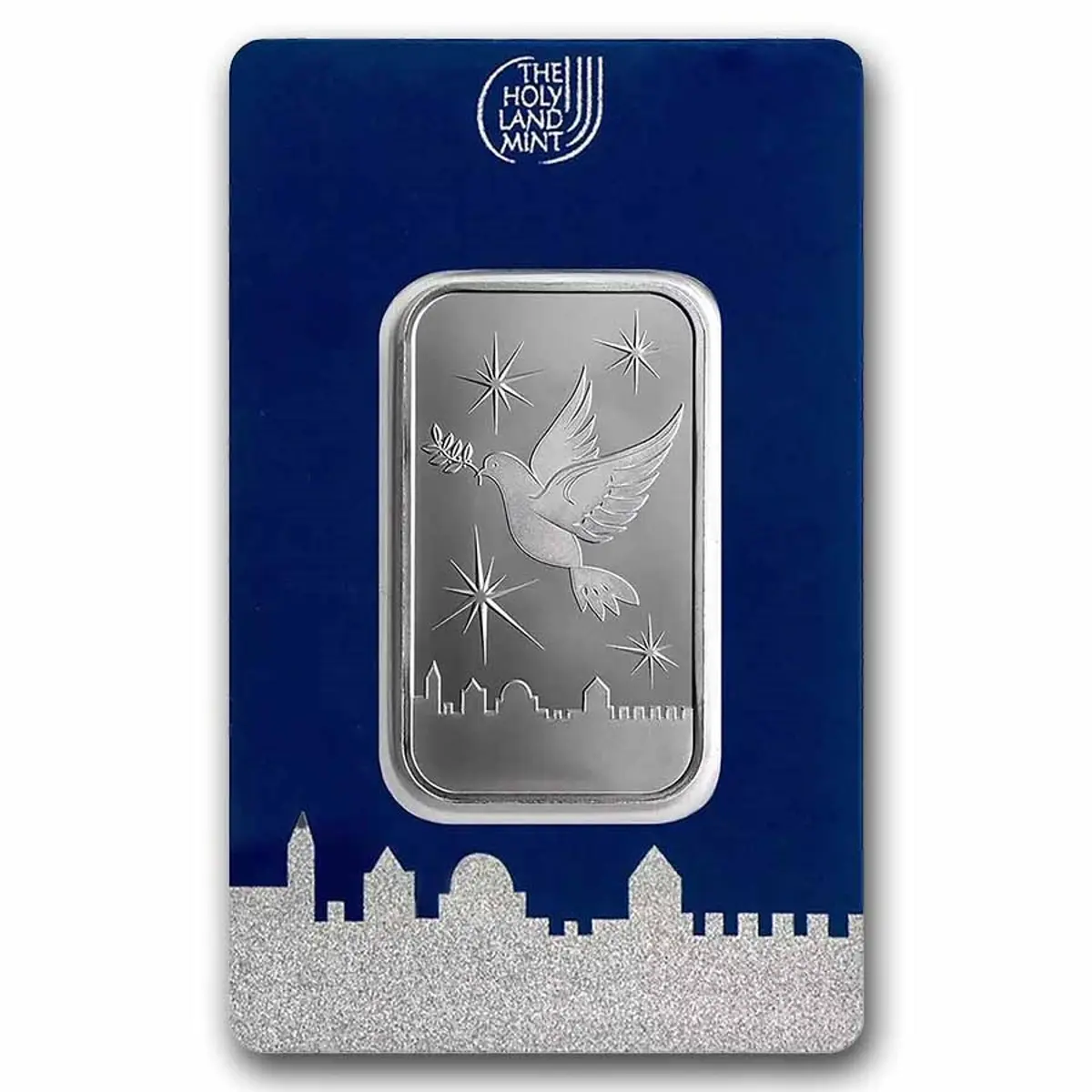 Holy Land Mint Dove of Peace 1/2 oz Silver Bar – In Assay Card