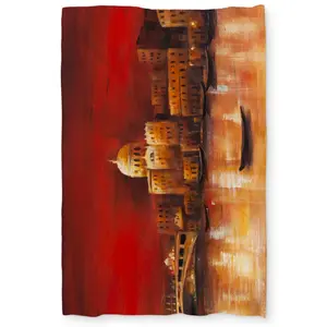 Begin Home Decor C1DCTXLWYY8BXK Twin Extra Long Venise By Red Dawn Coastal Brown Duvet Cover - Home Decor