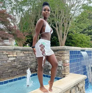 Crochet Bra & Skirt Set