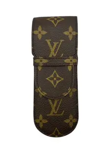 Pre-owned Louis Vuitton Canvas Pen Case Monogram Perfect For Daily Use