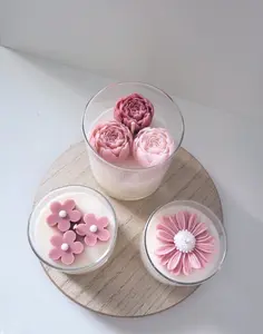 Peony Flower Candle | Scented Candle | Gift Idea | Flower Candle | Gift | Wedding Gift | Holiday Gift| Gift for Her | Valentine's Day Gift |