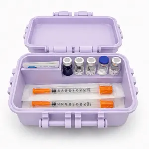 Portable Peptide & Insulin Storage Case – Travel Organizer for Vials, Syringes and Medication Supplies