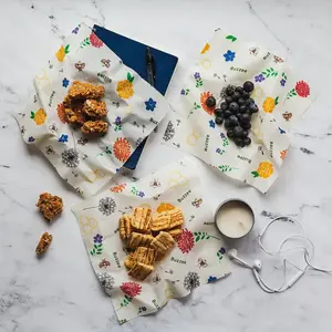 Reusable Beeswax Food Wrap 3-Pack