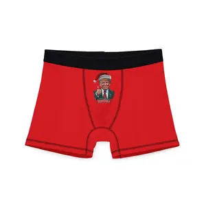 Funny Santa Trump Men's Boxers, Holiday Gift, Christmas Pajamas, Stocking Stuffer, Novelty Underwear