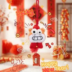 Cureplaneta-- FufuPony-Good luck is coming! Plush blind box charms，Bunny Plush Dolls，Soft Furry Collectibles，Backpack or clothing decoration，Stuffed Animal