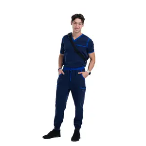 Men's Royal / Navy Blue Jogger Scrub Pants
