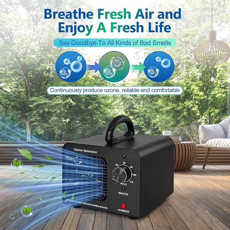 Ozone Generator 36000mg/h Ozone Machine Odor Remover Commercial / Industrial Home Air Ionizers Deodorizer with 0-120 min Time Setting for Rooms Cars Pets