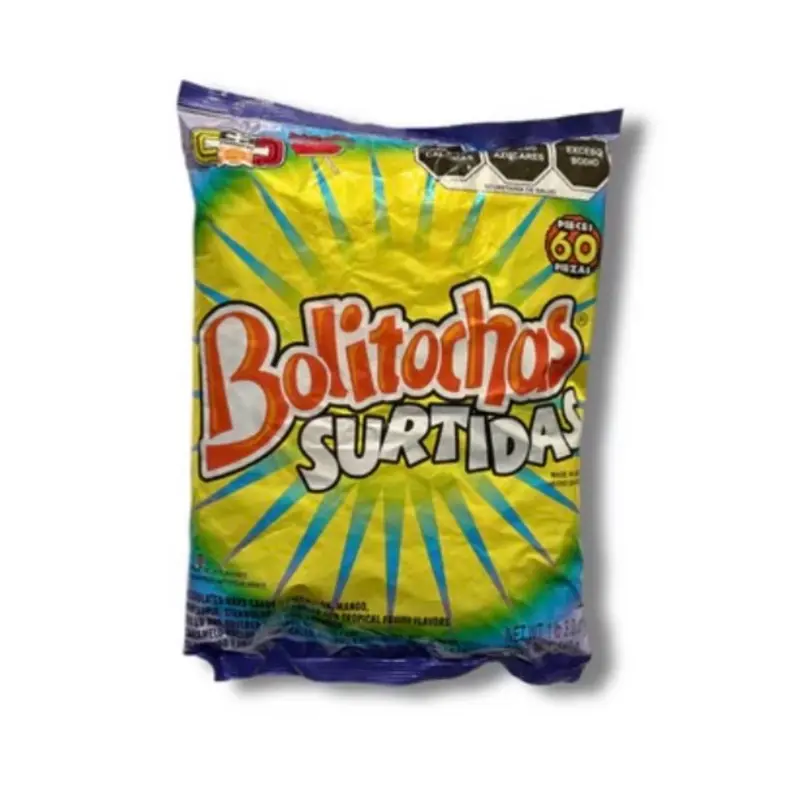 Bolitochas Surtidas 540g- watermelon, mango, pineapple, strawberry, and tamarindo