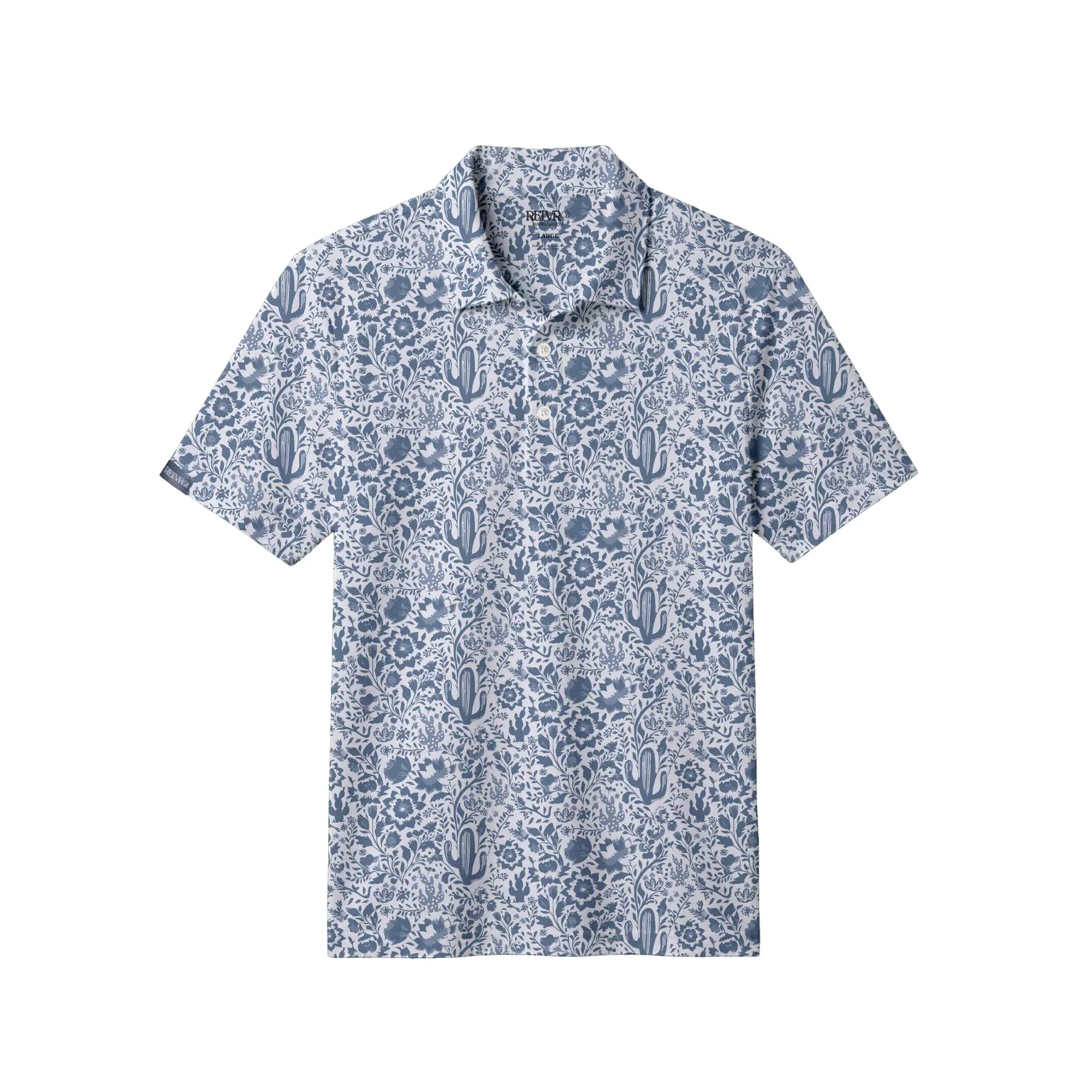 Cacti Azul Men's Golf Polo