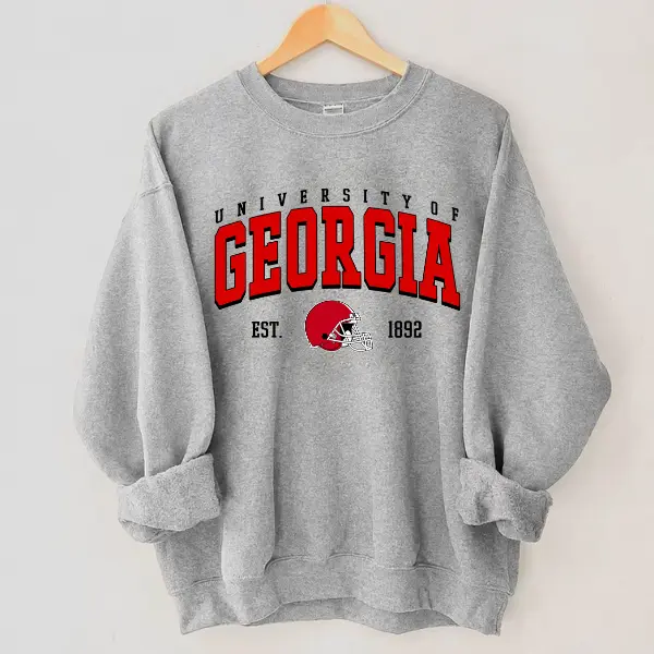 Georgia Football College T-Shirt, Sweatshirt, Hoodie, Georgia Unisex Vintage College Sport Team Shirt, Classic Football Shirt, Gifts For Football Fan Sport, Casual Top Menswear Womenswear