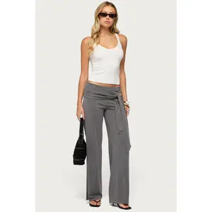 Xyla Straight Leg Tie Pants