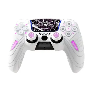 Game Controller Protective Case, Anti-slip Game Controller Protector with Touchpad Sticker, Sweat Resistant Game Controller Protective Cover for PS5/PS4, Console Accessories