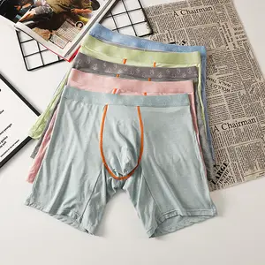 Men's Jacquard Boxer Briefs, New Arrival, Thin Soft Skin-Friendly, Mid Rise, Anti-Chafing, Breathable Plus Size Underwear 3 Pack
