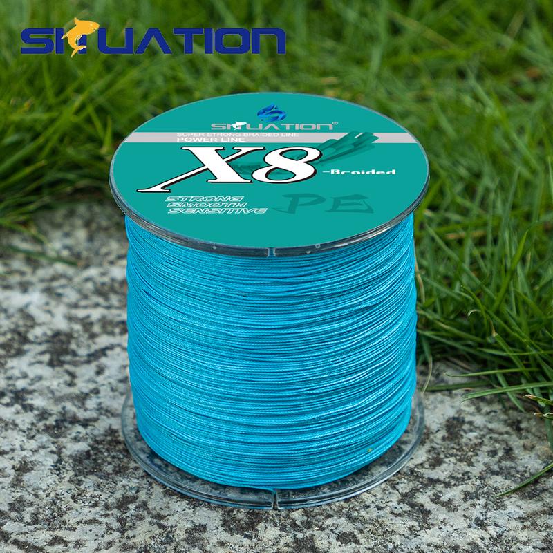 SIIUATION 1PCS 328/546yds High Strength Fishing Line, 8-strand Wear-resistant Braided Line, Long Casting PE Fishing Line, Zero Stretch, 12-100lbs Baitcasting Reels bait casters fishing equipment
