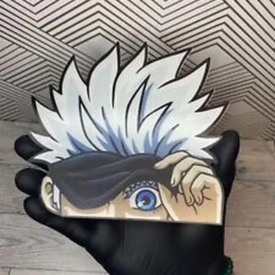 Jujutsu Kaisen Gojo Satoru 3D Lenticular Car Sticker - Anime Peeker Decal