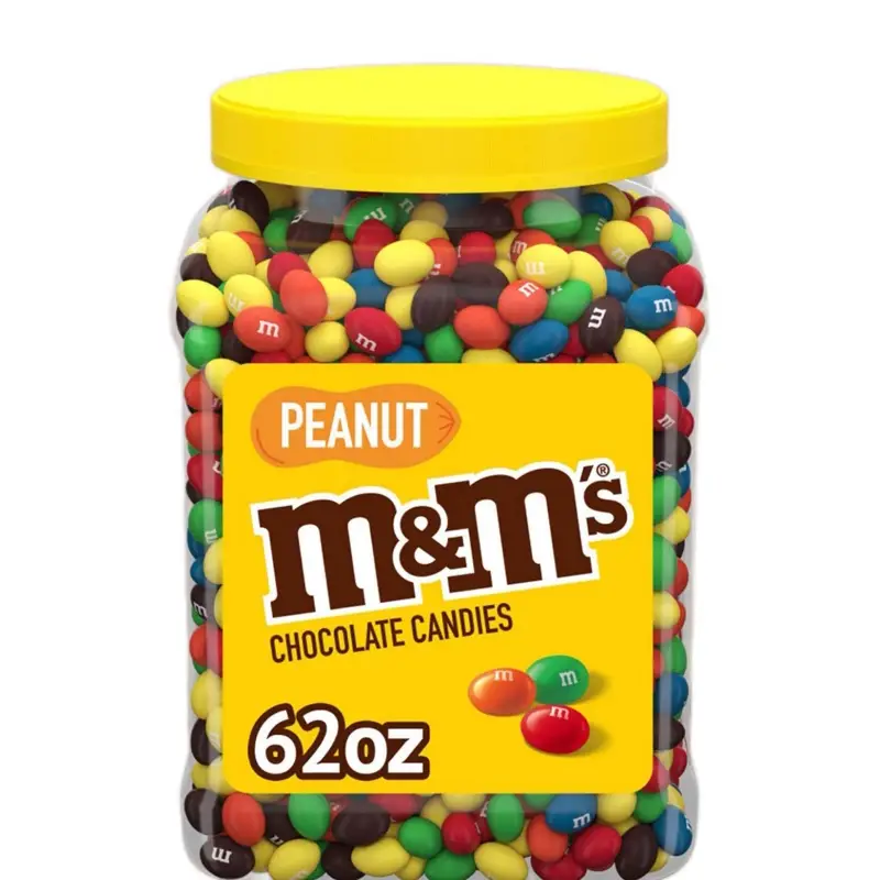 M&M’S Peanut Milk Chocolate Candy, 62 oz.