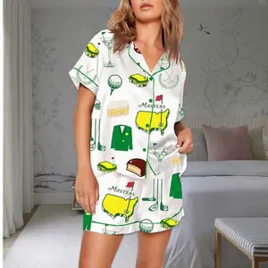 Augusta Masters Golf Tournament Golf Print Pajama Set