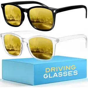 Night Driving Glasses, High Tech Night Driving Blue Light Glasses - Advanced Blue Light Blocking Computer Glasses, Night Vision Glasses, Night Driving Glasses Women