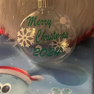 Merry Christmas 2024 Ornament - Available in Multiple Colors