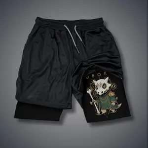 Sleep Token & Cuboken Merch Summer Unisex Graphic Shorts Double-Layer Sports Shorts with Elastic Waistband &Drawcord for Comfortable Fit