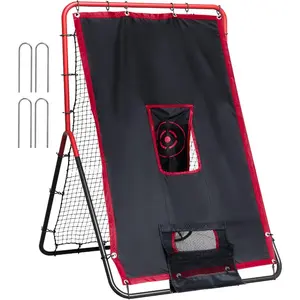 VEVOR Baseball and Softball Rebounder Net, PitchBack Baseball Pitching Net, Volleyball Pitch Return Trainer Rebound Net with Pitching Target, All Angle Fielding Rebound Net for Grounders Pop FliesVEVOR Super Brand Day