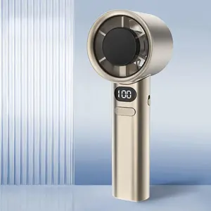 Portable Handheld Fan, Rechargeable Cooling Fan, USB Rechargeable Fan with Digital Display, Adjustable Mini Fan for Travel & Outdoor Use, Rechargeable Personal Fan