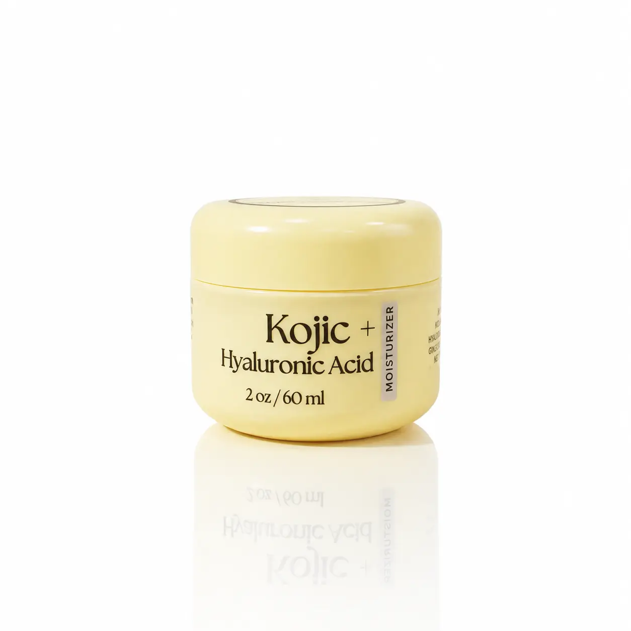 Kojic & Hyaluronic Acid Brightening Moisturizer, Silky Hydrating Skincare Cream