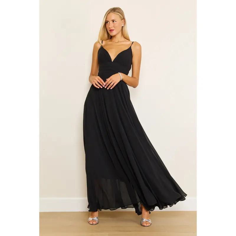 open lace back dress Macy Formal Velvet Dress