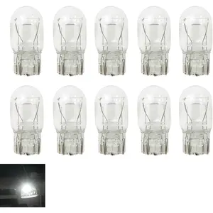 10 count  T20 1891/7443  Bulb,  Lamp Housing Double Filament Bulb, Miniature Light Reverse, Parking, Tail Light, Plug and Play, Replacement for , , SUVs (White)