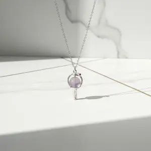 KPOP Lightstick Necklace,Cute Costume Jewelry for ARMY Fans,Kpop ARMY Support Gift