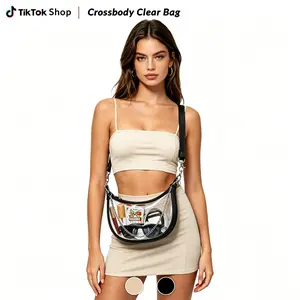 Clear Bag for Stadium Events Clear Handbags Purses for Sports Fans Transparent Crossbody Bag for Concerts Festivals outdoorfun