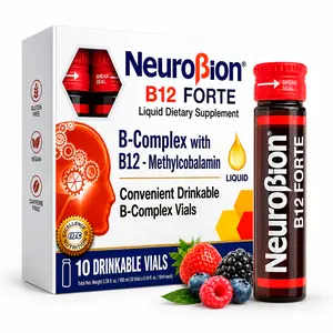 Neurobion B12 Forte 10 Vials x 10 ml (packaging may vary) Basic Wellness Supplement B1, B6 y B12 Vitamin Liquid Supplement