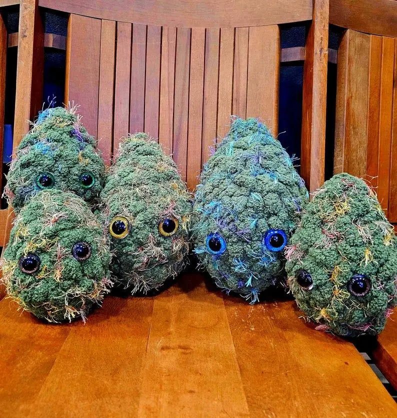 Handmade Crochet Moss Plush | Cute Forest Amigurumi Plush Toy | Kawaii Nature Decor | Unique Gift for Plant Lovers