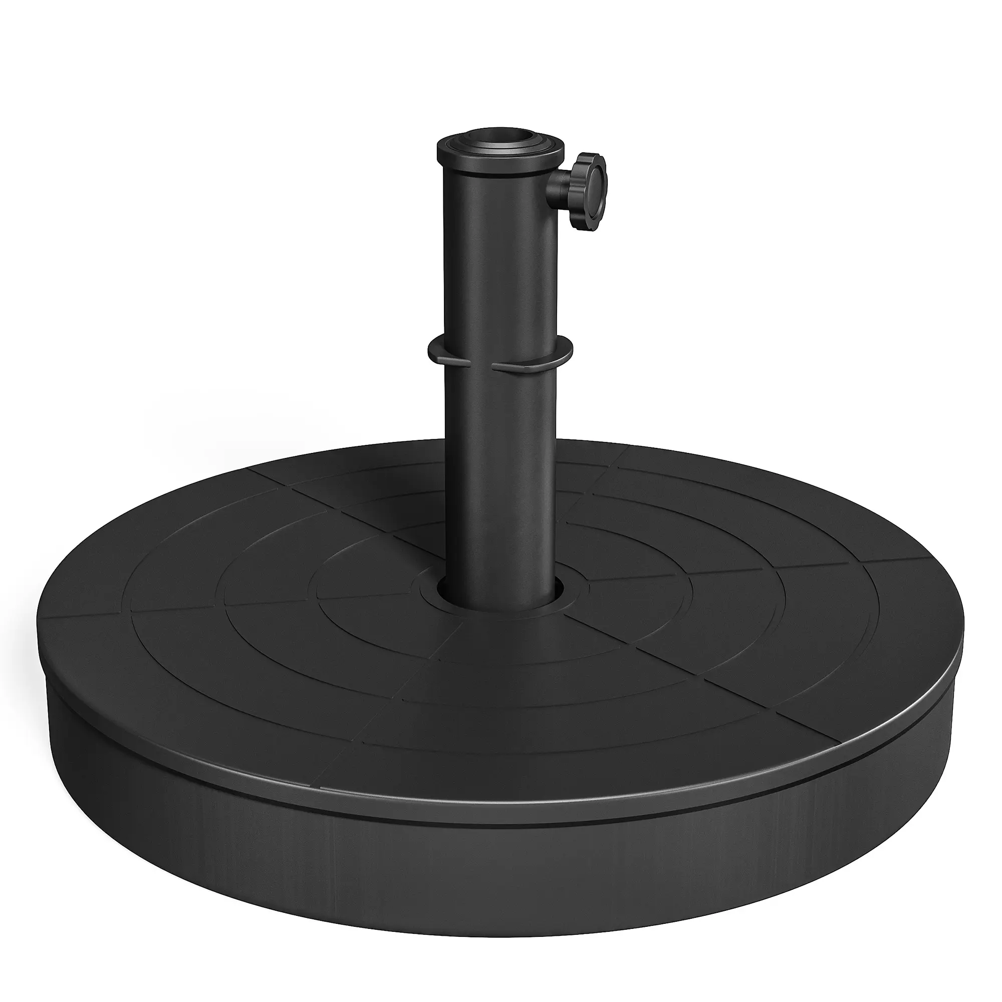 Royalcraft Outdoor Foldable Umbrella Base, Adjustable Patio Umbrella Stand, Reinforced Umbrellas Holder with 85 Lbs Heavy Duty Capacity, Rust Resistant, for Courtyard, Garden, Poolside, Black