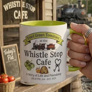 Retro Fried Green Tomatoes Mug, 90s Funny Movie Gift