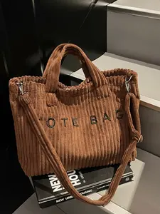 2025 Autumn and Winter New Women's College-Style Simple Handbag, Suitable as a Gift, Fashionable Large-Capacity Shoulder Bag, Everyday and School Use Shoulder Bag, Fresh Girl Commuter Bag, Suitable for Teen Students, Holiday Gift