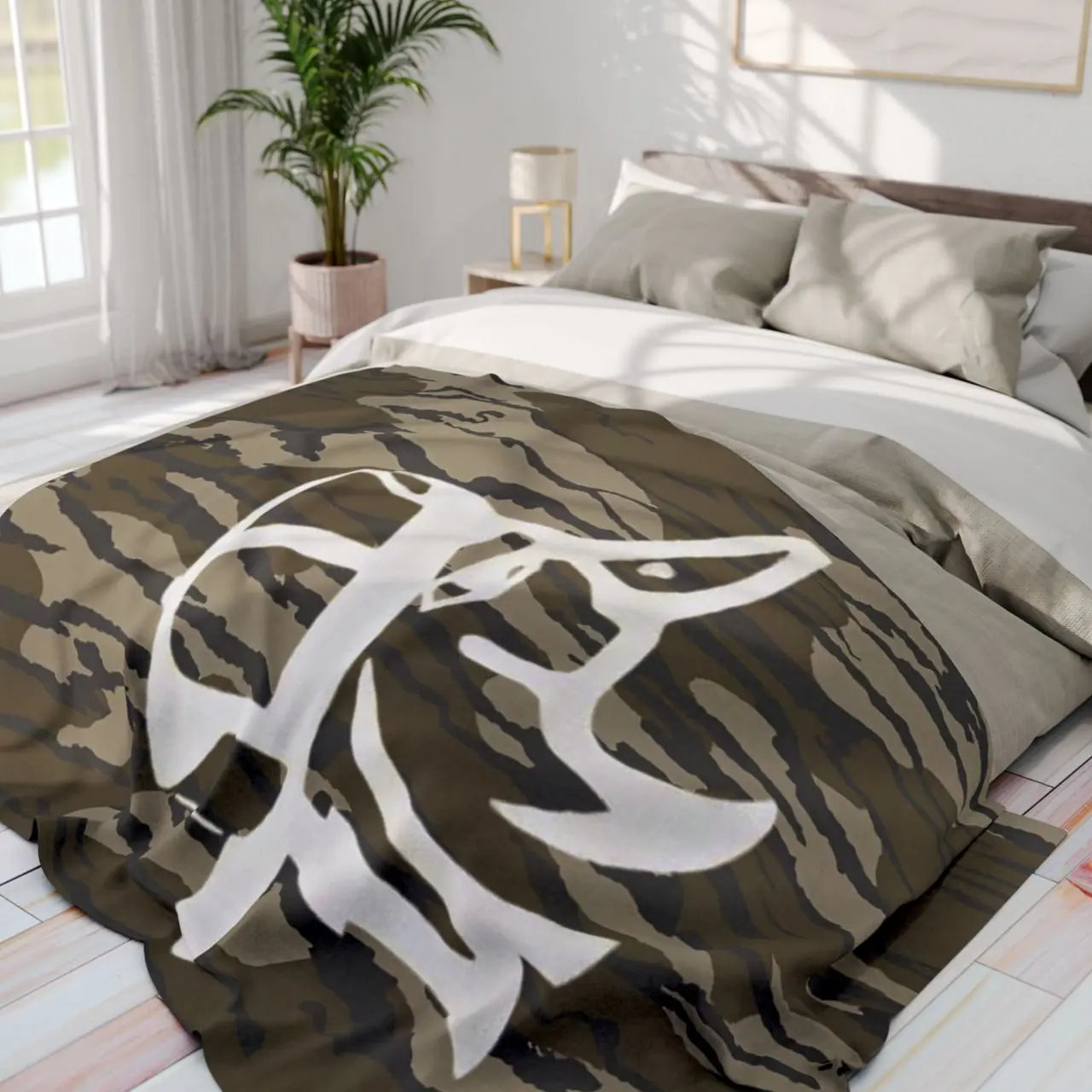White Duck Velvet Blankets Military Camouflage Decor Multifunction Soft Office Bedding Blankets Plush Thin Quilt