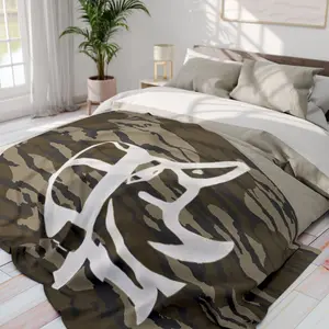 White Duck Velvet Blankets Military Camouflage Decor Multifunction Soft Office Bedding Blankets Plush Thin Quilt