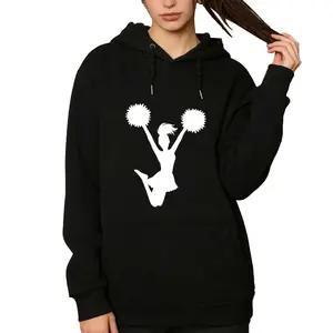 Long Sleeve Cheerleader Graphic Hoodie – Perfect for Both Practice and Casual Wear